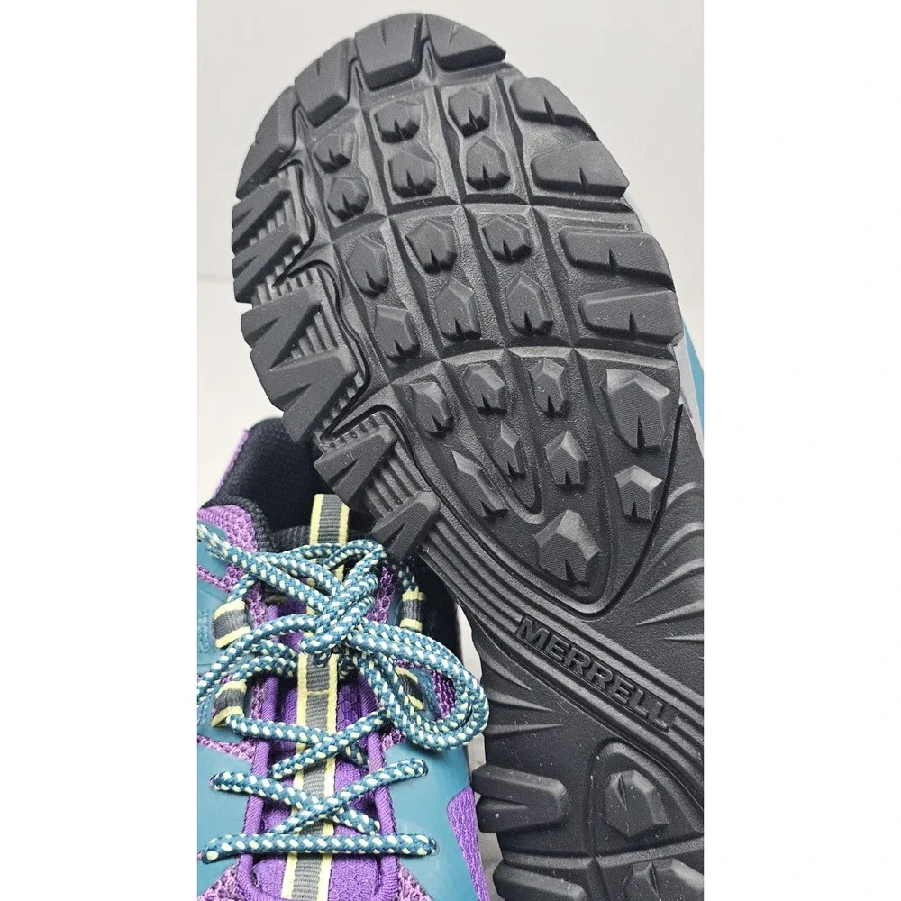 Merrell Trail Shoes Womens 9.5 Purple‎ Royal Dragonfly Outdoors Hiking Sneakers